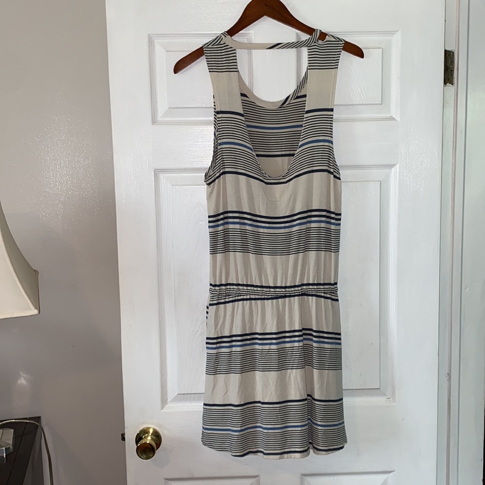 Chaser Striped Drawstring Mini Dress - Picture 2 of 5